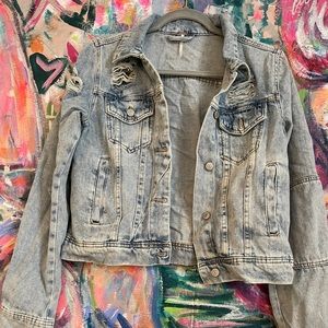 Free People Rumors Ripped Denim